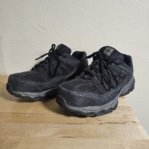 Skechers Steel Toe Work Shoes 77055W 4E Extra Wide Width Memory Foam Mens Sz 9